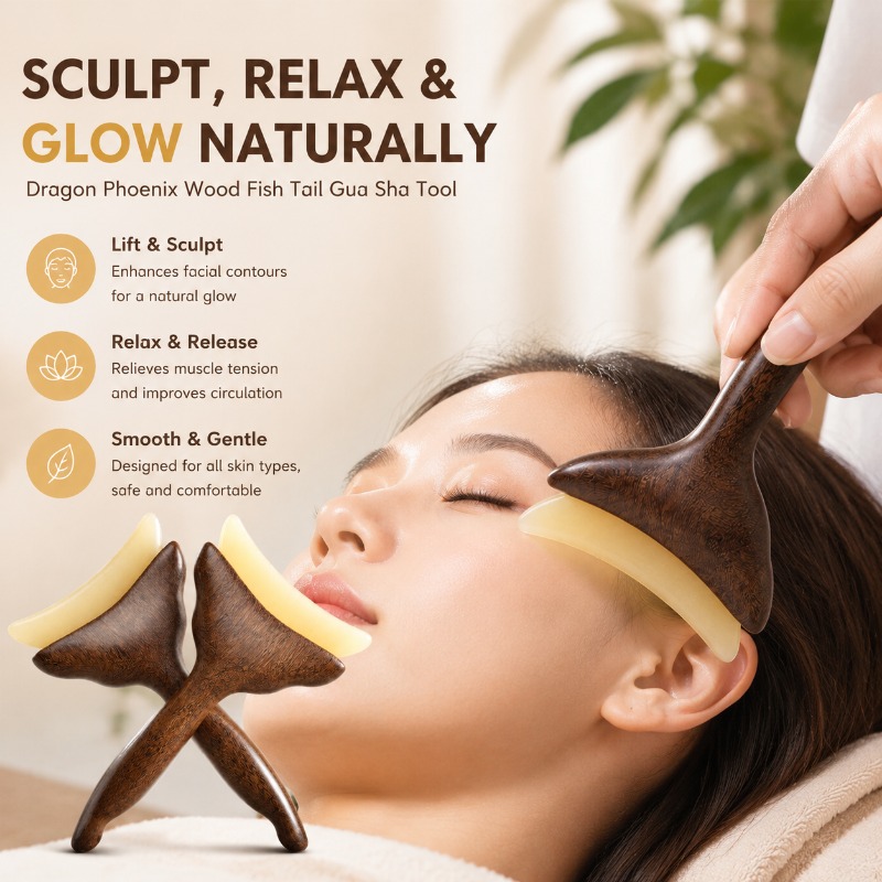 Luxury Skincare Tools - Planche de Gua Sha multifonctionnelle pour