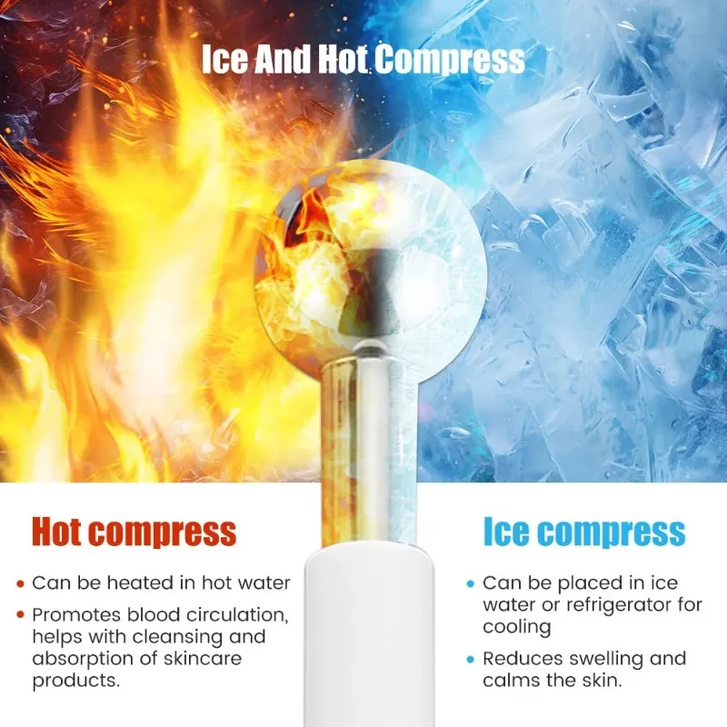 Globes de glace en acier inoxy - Luxury Skincare Tools avis et prix